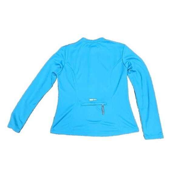 REI CO-OP Running Crew Pullover 1/2 Zip Blue Pockets Sweatshirt Women's Medium - Picture 2 of 5